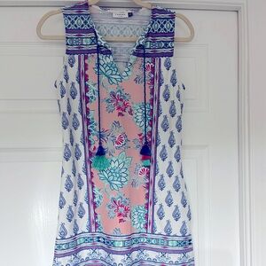 Multicolor tassel dress